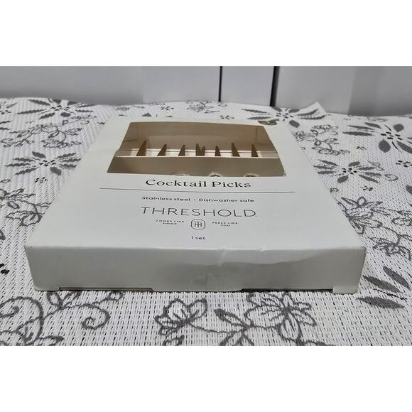 No.2 New Threshold Snake Cocktail Picks – 4pc Gold Stainless Steel - Picture 3 of 7